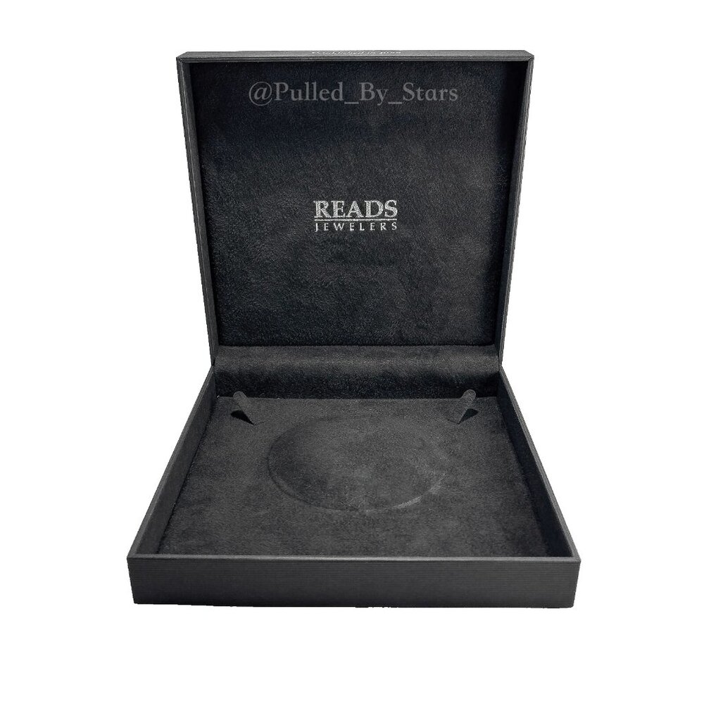 Upscale Jewelers Quality Black Necklace Case w/ Lined Interior & Counterbox